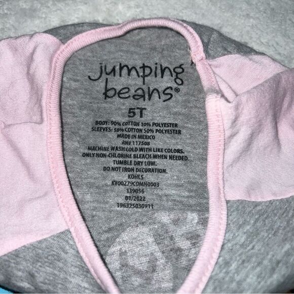 Girls Jumping Beans Cocomelon Pink/Gray T-Shirt 0517K - Picture 3 of 5